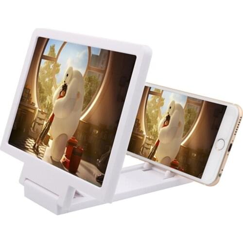 New Approx. 19cm x 12.1cm x 0.5cm Mobile Phone Screen Magnifier 3D Video Amplifier Folding larger Expander HD Stand for Video