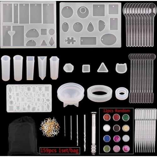 Crystal Glue DIY Silicone Mold Handicraft Tool Epoxy Resin AB Glue Material silicon molds for resin art resin art supplies