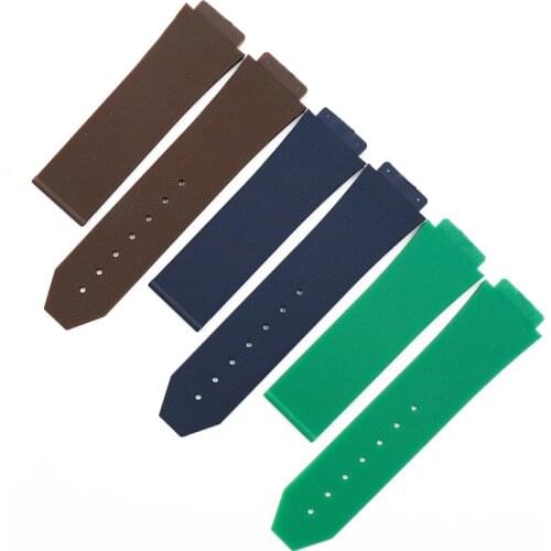Watch accessories rubber strap men suitable for HUBLOT Hublot big explosion series silicone strap female waterproof watch band