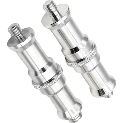 Screw Converter Glossy Anti-corrosion 3/8 to 1/4 1/4 to 1/4 Tripod Male to Male Threaded Screw for Selfie Stick