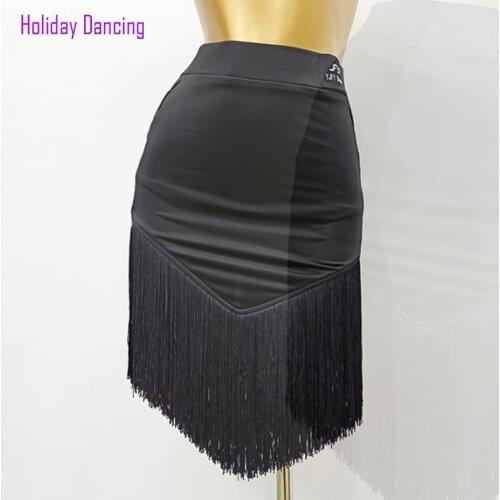 Tassel Design Women Latin Dance Skirt Fringe Latin Dancing Skirt Practise Cloth Samba Tango Chacha Dancing Performamnce LW498