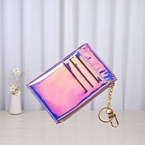 Women Men Laser Credit Card ID Bank Card Wallet Fashion Business Coin Money Key Passport Bag Purse Case Pouch