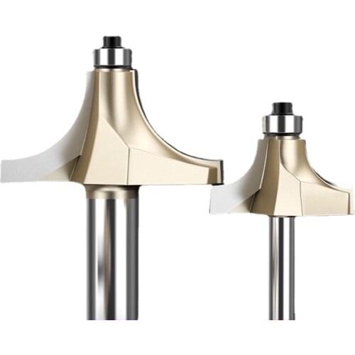 1pcs 1/4 1/2 Inch Shank Convex Semicircular Arc Milling Cutter for Trimming Engraving Machine Woodworking Tools Router Bits