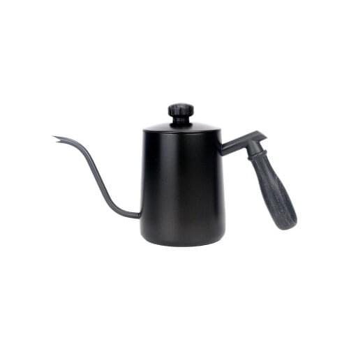 304 stainless steel 600ml hand-pushed coffee maker with long mouth and narrow mouth drip filter household swallow mouth