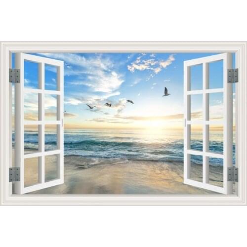 5D Windows Landscape Wall art diamond painting cross stitch kits Diamond embroidery mosaic painting scenery home Decoration