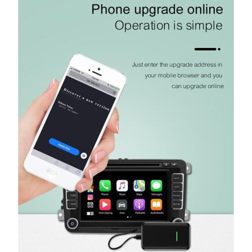 Auto Car For Audi A3/A4/A5/A6/A7/Q2/Q5/Q7/R8/TT/e-tron Wired to Wireless CarPlay Plug and play Decoder Box Dongle IOS Adapter