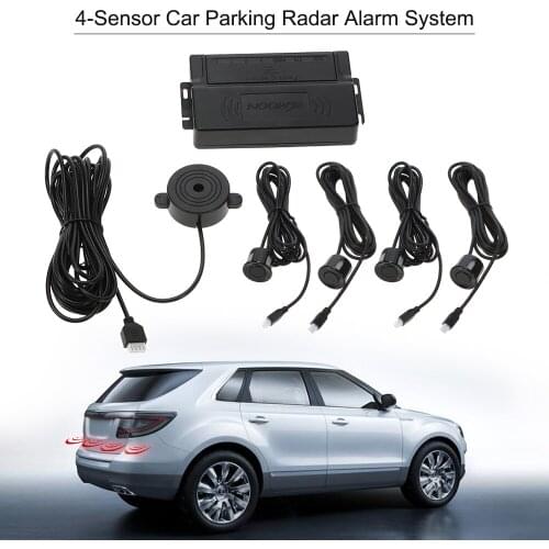 KKmoon Car Auto GPS tracker 4-Sensor Parking Radar Kit Reverse Radar Alarm System