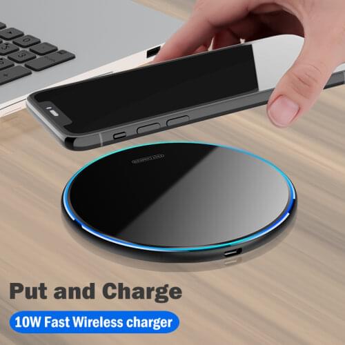 Qi 10W Fast Wireless Charging for Samsung Galaxy Note 8 9 10 20 S8 S9 S10 S10E S20 S21 Ultra Plus FE +5G Wireless Charger Pad