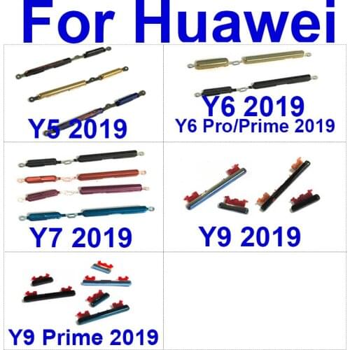 Volume + Power Side Buttons For Huawei Y9 Prime 2019 Power Volume Audio Control Side Keypad Cell Phone Replacement Repair