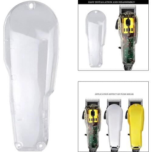 Clear DIY Housing Transparent Hair Clippers Front Cover for 8147-035 808 Hair Trimmer Clipper Replaceable Cover Case Part