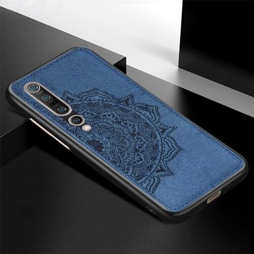 For Xiaomi Mi 10 Pro Case Cover Magnetic TPU Frame Cloth Fabric Back Cover Mi 10 Pro 5G Phone Bumper Case For Xiaomi Mi 10 Pro