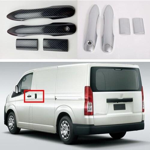 For Toyota HIACE 2019 2020 Car Exterior Door Handle Grab Cover Trim ABS Styling Moldings