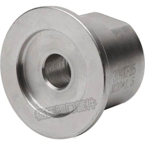 1/4" 3/8" 1/2" 3/4" 1" 1-1/4" 1-1/2" BSPT Female M14/20 x KF16/25/40/50 Vacuum Tri Camp SUS 304 Stainless Sanitary Pipe Fitting