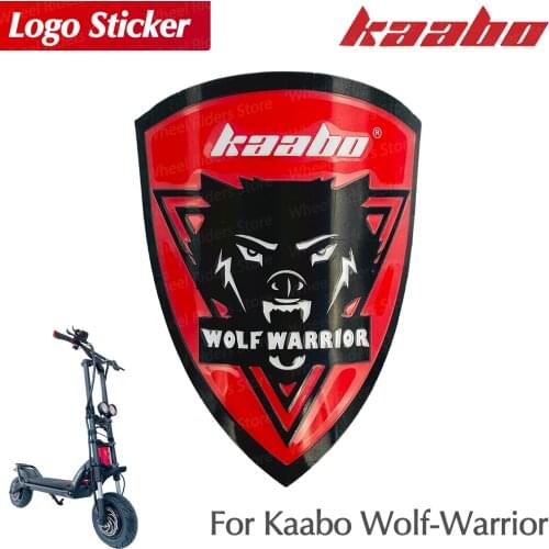 Kaabo Wolf Warrior Logo Sticker badge Wolf-warrior WW front parts accessories original scooter sticker