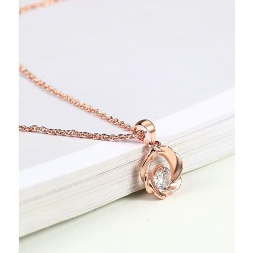 Round Flower CZ Stone Choker Necklace For Women Girls Anniversary Fashion Charms Necklaces Jewelry Wholesale DWN249