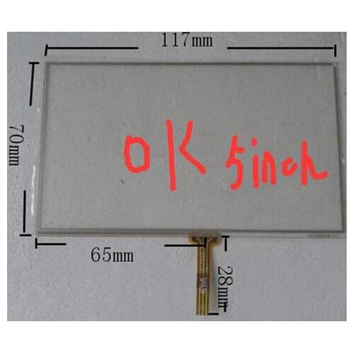 Small gps 5inch mp5 general touch screen handwriting board tp 117mmx70 mm