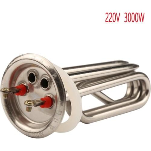 3000W 220V 63mm cap heating element for electric boiler with 2-probe, 7mm stainless steel electric heat pipe