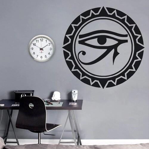 Egyptian Eye Wall Stickers Livingroom Home Decoration Eye of Horus Waterproof Vinyl Poster Eye of Ra Decals Egyptian decor HQ952
