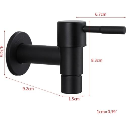 Stainless Steel Faucet Wall Mounted Washing Machine Tap Bath Toilet Mop Pool Tap HX6D