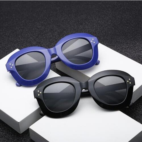 2021 new trendy woman glasses faceted three-dimensional sunglasses for men fashion big round frame sun glasses