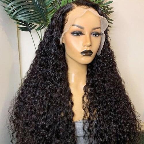 Lace Front Synthetic Hair Wigs Water Wave Wig Fiber Hair Long Curly Wigs For Black Women Wet And Wavy Curly Wigs Free Shipping