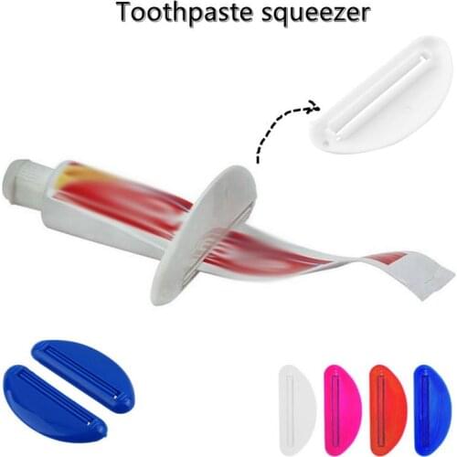 Plastic Tube Squeezer Dispenser Hands Free Squeeze Dispenser Portable Rolling Toothpaste Squeezer Creative Bathroom Tool