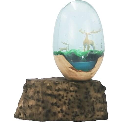 Crafts Lucky Deer Epoxy finished desktop car decorations, customizable, natural aesthetic design