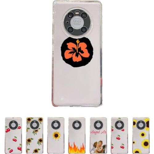 Sunflower Flame flower angel Phone Case Transparent For Huawei enjoy 20 10 9 8 7 S SE E C Z pro plus lite Soft TPU Clear bags