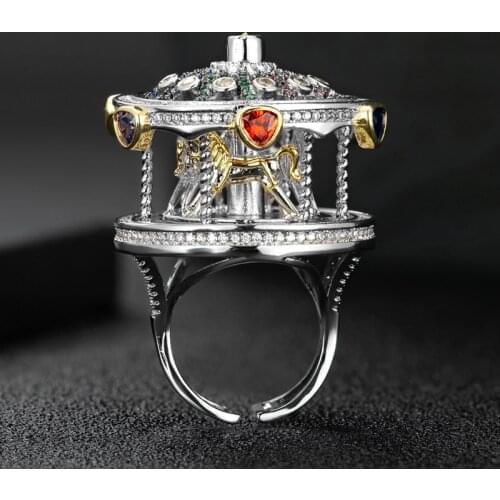 Zlxgirl jewelry luxury brand colorful full pave cubic zircon copper ring jewelry fine women men bridal ring accessory