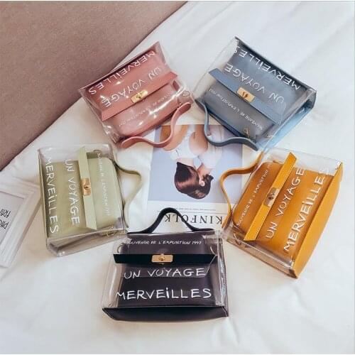 Bags for women 2020 transparent summer crossbody bags mini composite jelly Shoulder Bags sac transparent femme