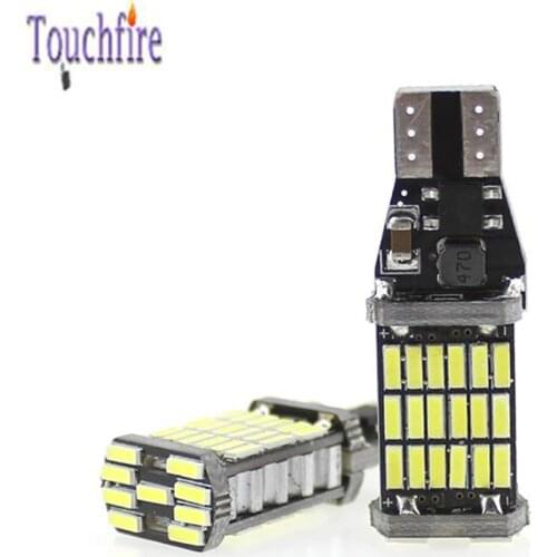 100PCS T15 T10 4014 45SMD Super Bright Canbus LED Auto Additional Brake Lamp Backup Reverse Lights Car Light White 12V Wholesale