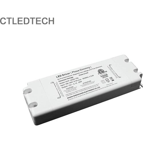 LED 12V25W 24V25W Dimmable Magnetic LED Driver Triac Dimmable Power ETL List SCR Dimming 100V To 130V