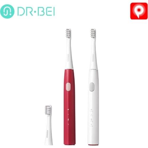 Youpin Dr.Bei GY1 Rechargeable 2 smart timing & 3 Models with 2 Brush Heads Waterproof Automatic Sonic Electric ToothBrush