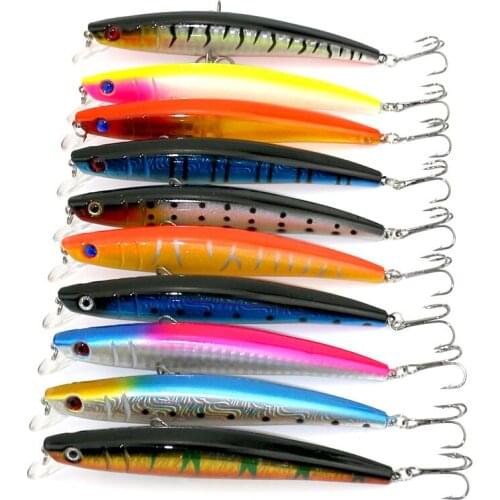 1PCS Long Minnow Fishing Lures 11.5cm 11g Simulation Crankbait Pesca Fishing Tackles Artificial Bait Carp Fish Lures Wobblers