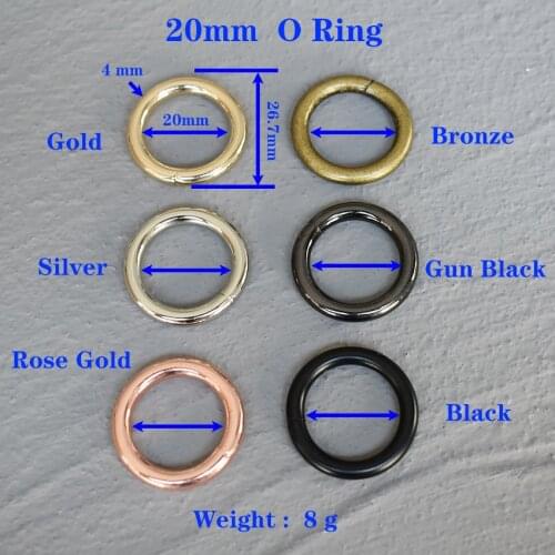 1 Pcs 20mm Metal O Ring Bag Handle Buckles Women Handbag Lock Hang Buckle DIY Hand Pull Hardware Accessories 20-O