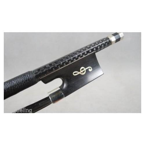 1pcs black Carbon fiber 4/4 violin bow,black hair