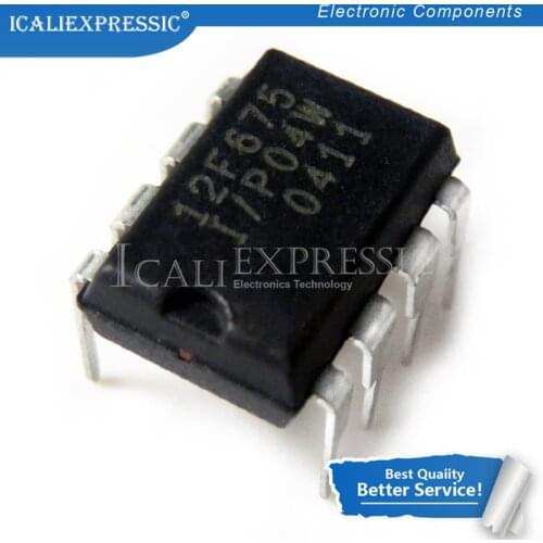 2PCS PIC12F675-I/P 12F675 PIC12F675 PIC12F629-I/P PIC12F629 12F629 SAME DIP-8 In Stock