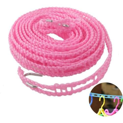5m Anti-skid Clothesline Fence-type Clothesline Non-slip Drying Ropeclothesline Elastic Outdoor Travel Clothes Line Ropes 5zCF
