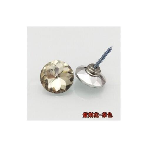 A10 20MM Crystal glass soft bag crystal button sofa bedside KTV background wall drill button decorative button DIY button