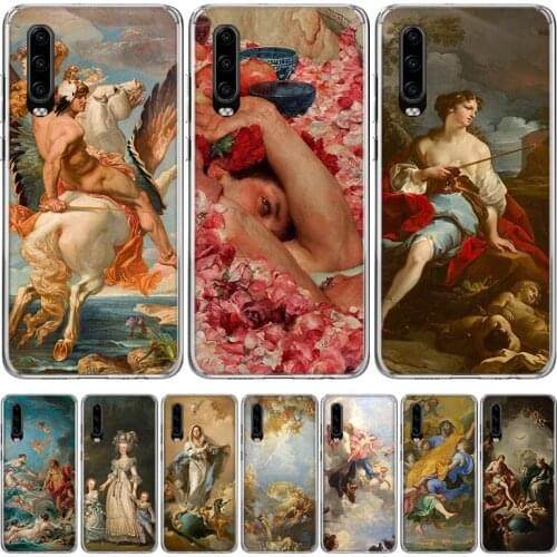 The Creation of Adam Art Phone Case for Huawei P40 P30 P20 Mate 30 20 10 Pro P10 Lite P Smart Z + 2019 Gift Coque Cover Capa
