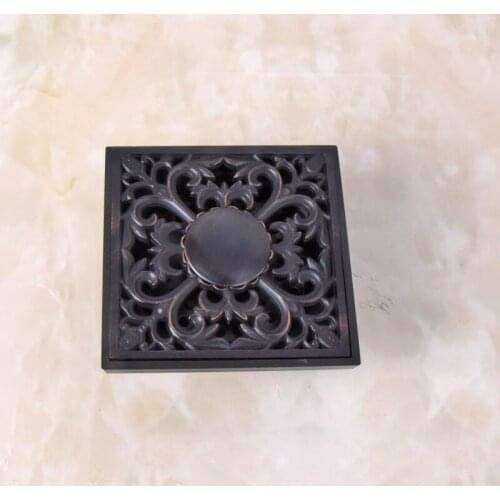Black Oil Rubbed Brass Bathroom Floor Anti-odor and Insect-Proof Shower Washing Machine Drain Dhr038