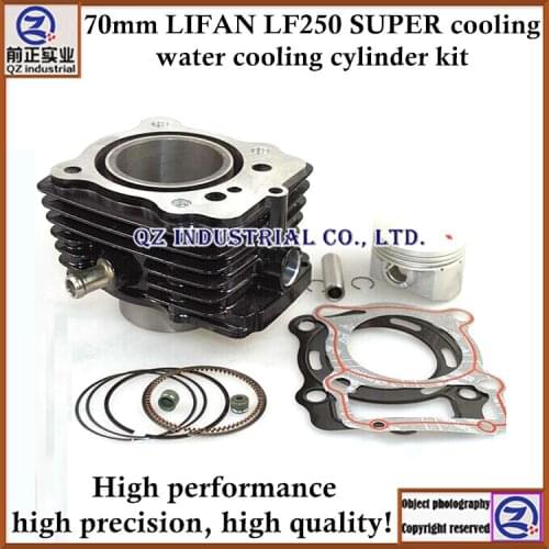High performance high precision high quality for LIFAN motorcycle 70mm LF250 super cooling water cooling cylinder kit
