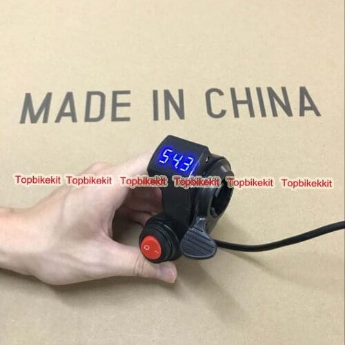 24V / 36V / 48V / 60V / 72V Thumb Throttle with Power Switch LED voltage display for ebike /Ebike DIY Parts