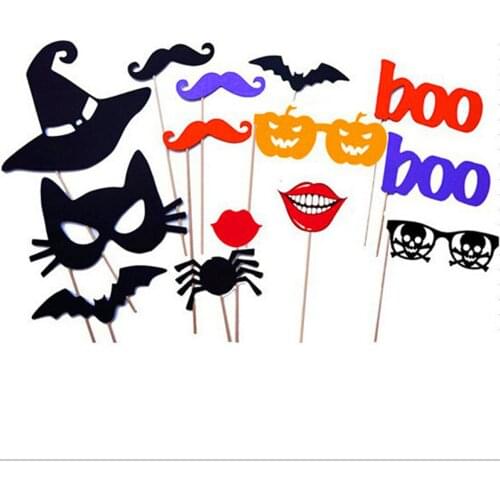 LIFE MAGIC BOX Halloween Bat Photo Booth Props Party Happy Photography Backdrops Backgrounds