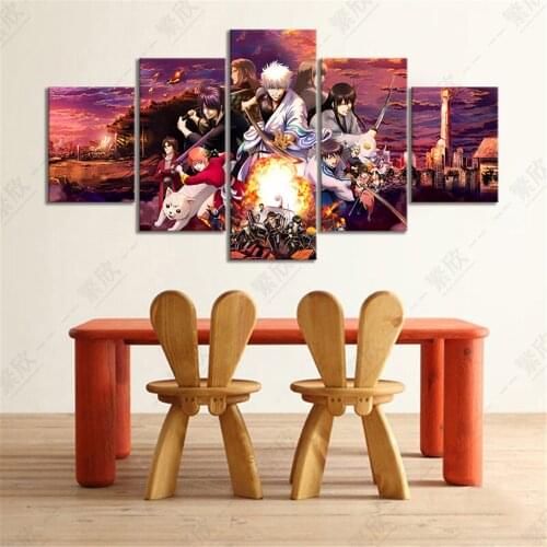 HD Canvas Parint GINTAMA THE VERY FINAL Movie Poster Anime Wall Picture Canvas Paintings Wall Art for Bedroom Decor