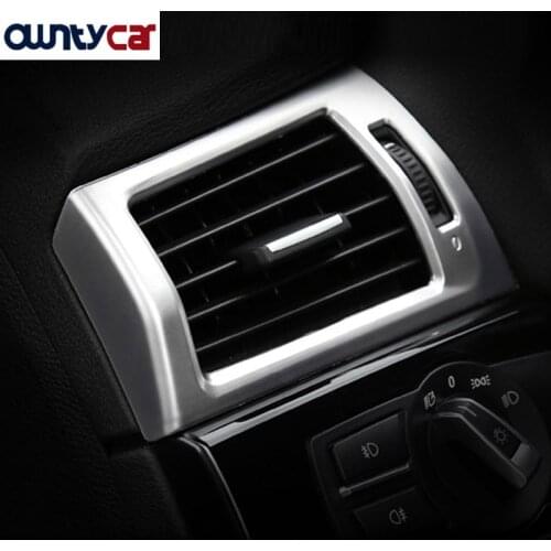 For BMW X3 X4 F25 F26 2013-2017 ABS Chrome Side Air Conditioning Outlet Cover Trim Stickers Car Styling Accessory For LHD