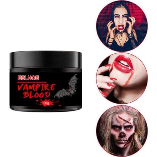 Artificial Realistic Fake Plasma Cream Halloween Vampire Makeup Props Zombie Makeup Fake Plasma Body Paint Makeup Blood Cream