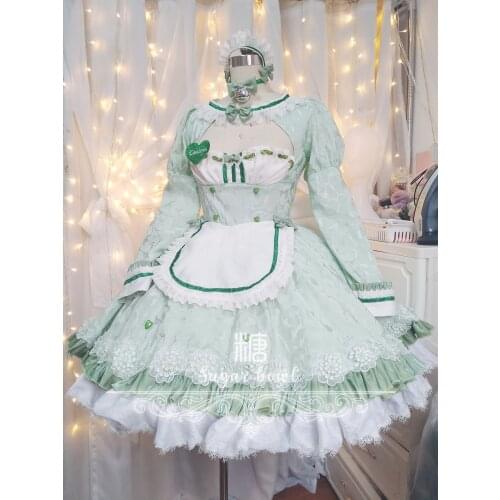 Anime Nekopara Chocolat Vanilla Maid Dress LLolita Uniform Party Outfit Cosplay Costume Halloween Women Free Shipping 2021New