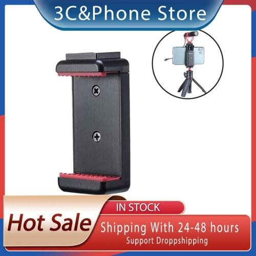 Phone Mount Clip Adapter Mount Bracket Holder Clip With Cold Shoe Compatible With Tripod For Photography