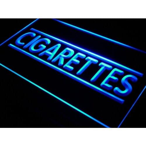 I602 Cigarette Cigars Shop Stores NEW LED Neon Light Light Signs On/Off Switch 20+ Colors 5 Sizes